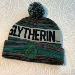 Harry Potter slytherin knit hat adult unisex osfm